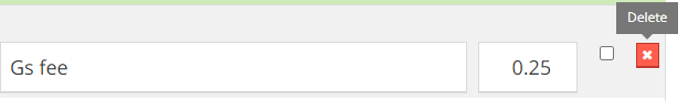 Deleting a Fee